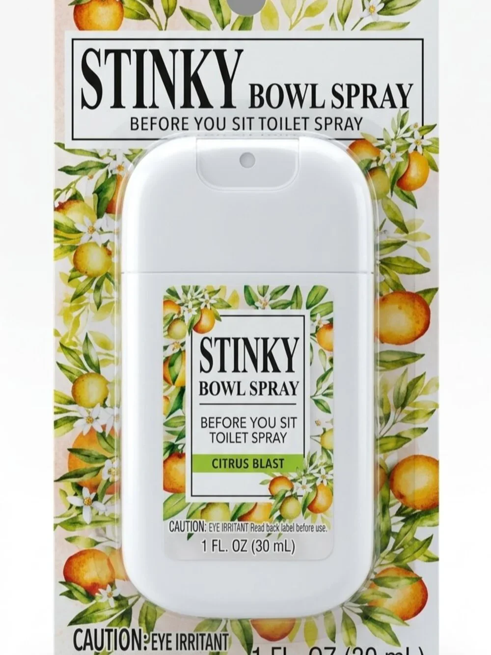 Stinky Bowl Spray 3-Pack Citrus Blast 1 oz Before-You-Go Toilet Deodorizer